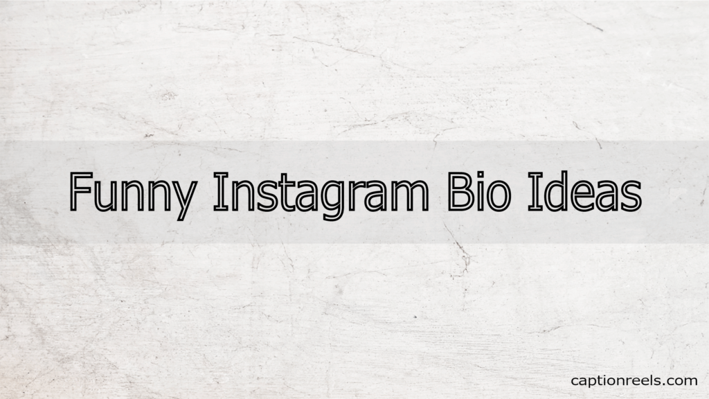 Best Funny Instagram Bio Ideas to Make Your Followers Laugh - Caption Reels