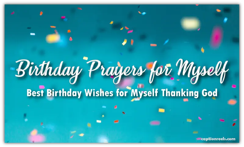 birthday prayers for myself